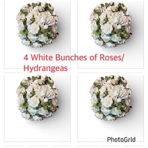 White and Green Floral Bunches